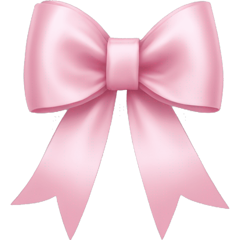 light pink ribbon bow emoji