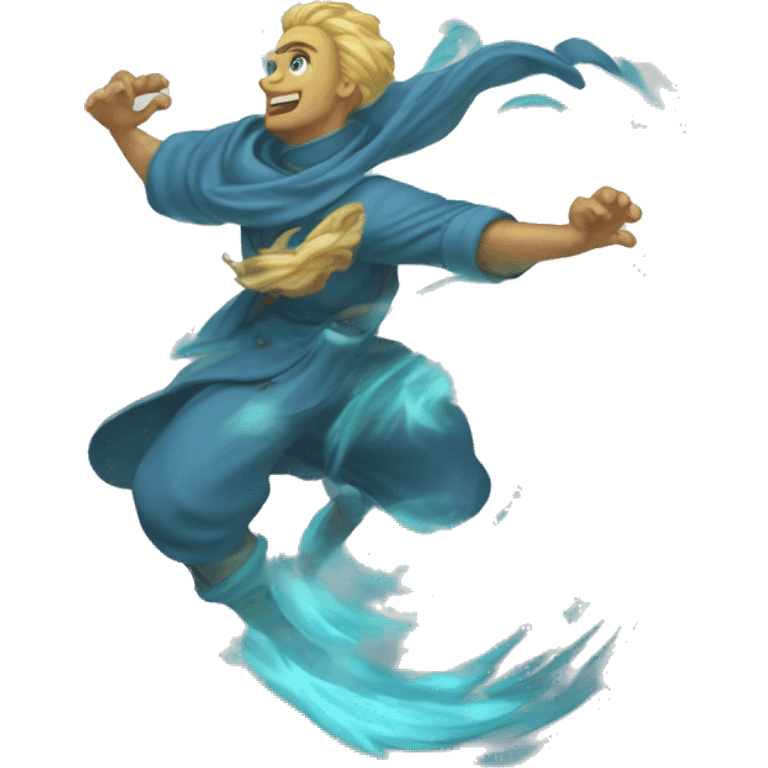 Tempest Gale (Air Elemental Whirling Wind Character)

A transparent, swirling figure with gusting limbs, Tempest Gale is constantly in motion, with bursts of wind and a soft whistle echoing wherever it goes. emoji