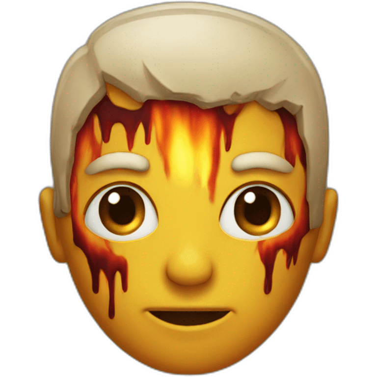 burned head guy emoji