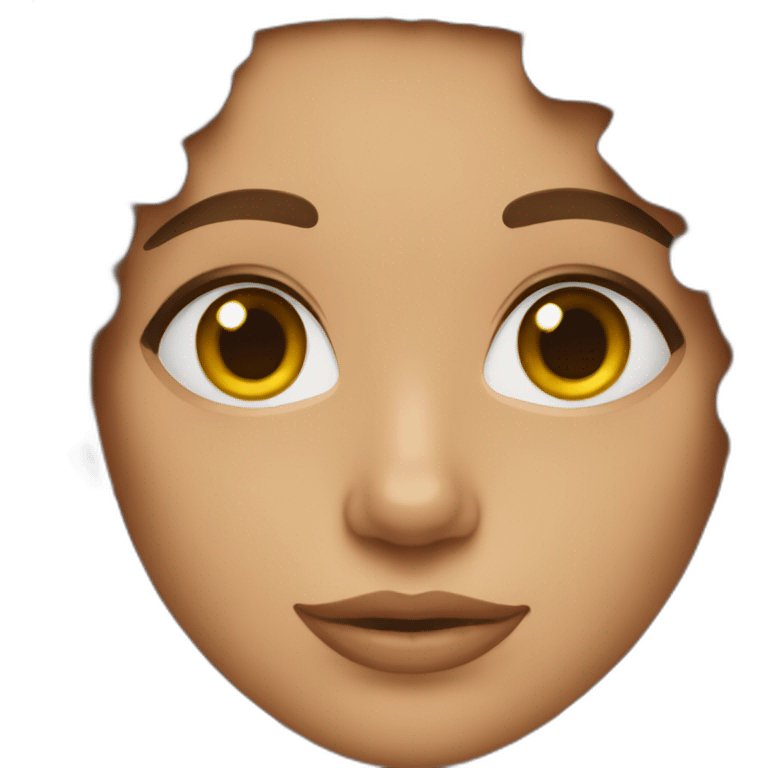 brunette woman with curly brown hair emoji