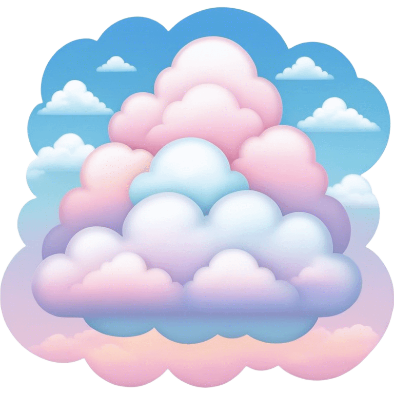 pastel cloud sky landscape  emoji