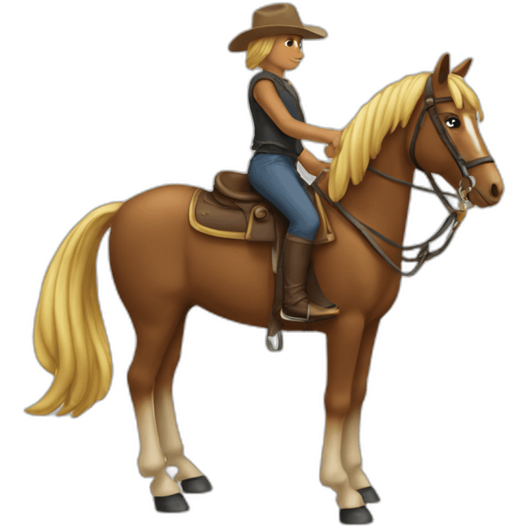 chat sur un cheval emoji