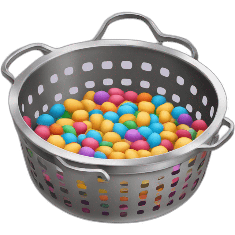 pretty and colorful sieve emoji