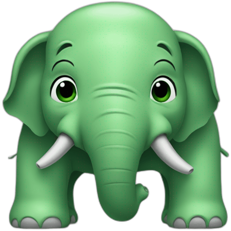 film green elephant emoji