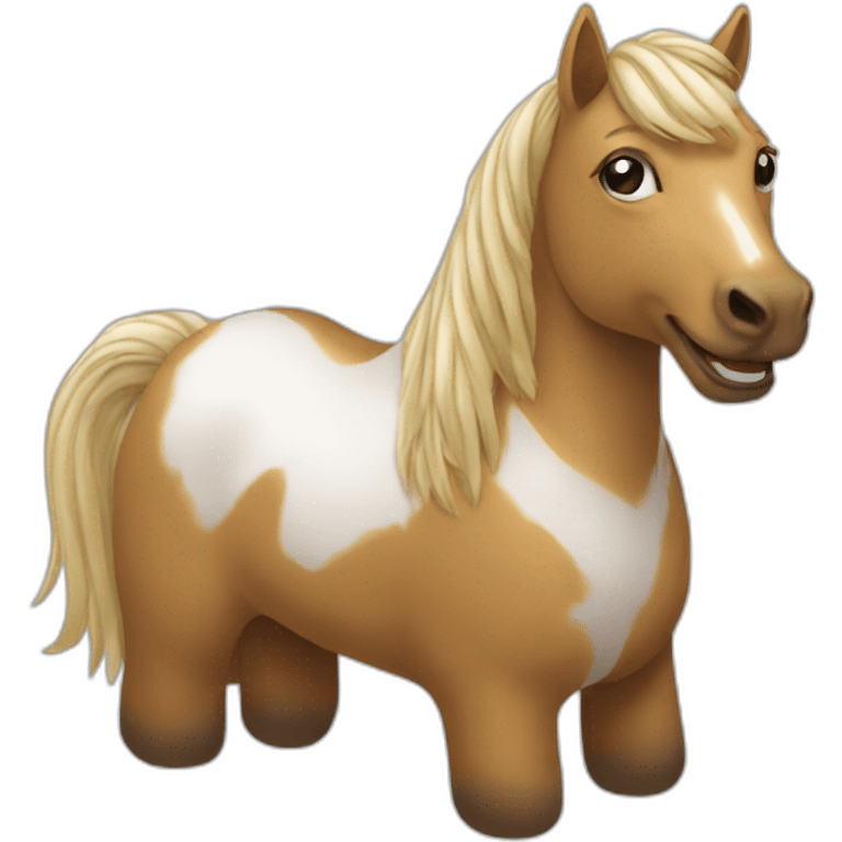 Cheval sur un chat emoji