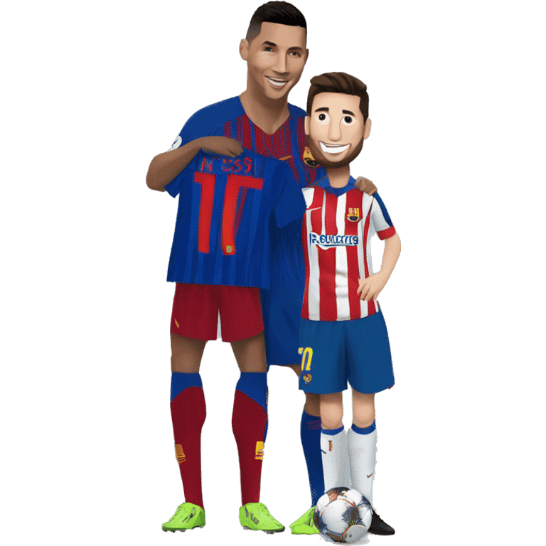 Ronaldo Posing With Messi emoji