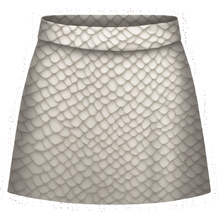 white snakeskin skirt emoji