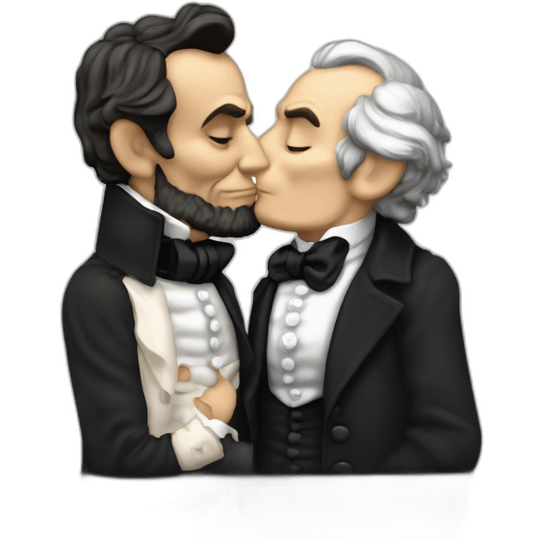 abraham lincoln kissing john wilkes boothe emoji