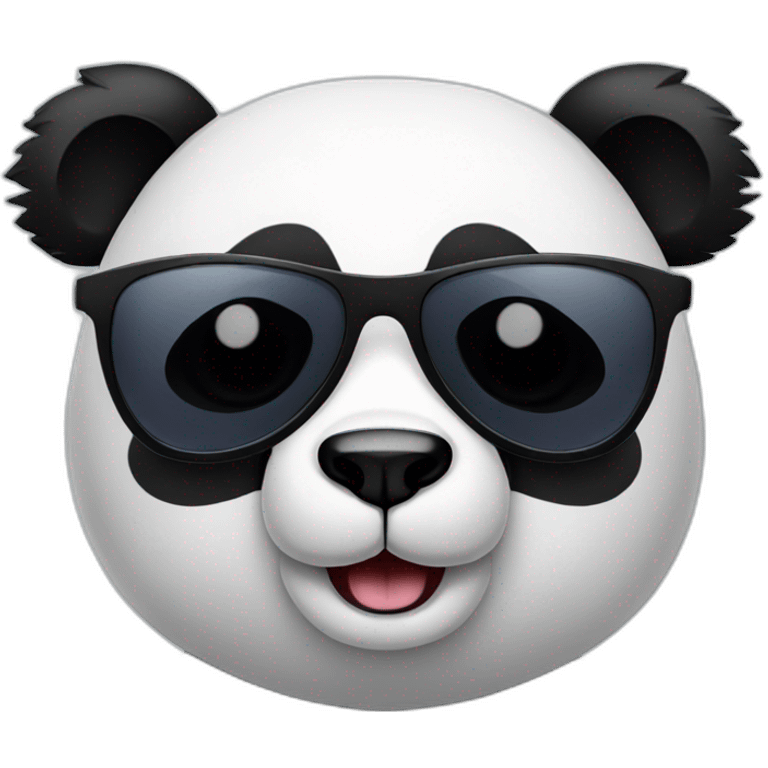 Panda with a sunglasses emoji