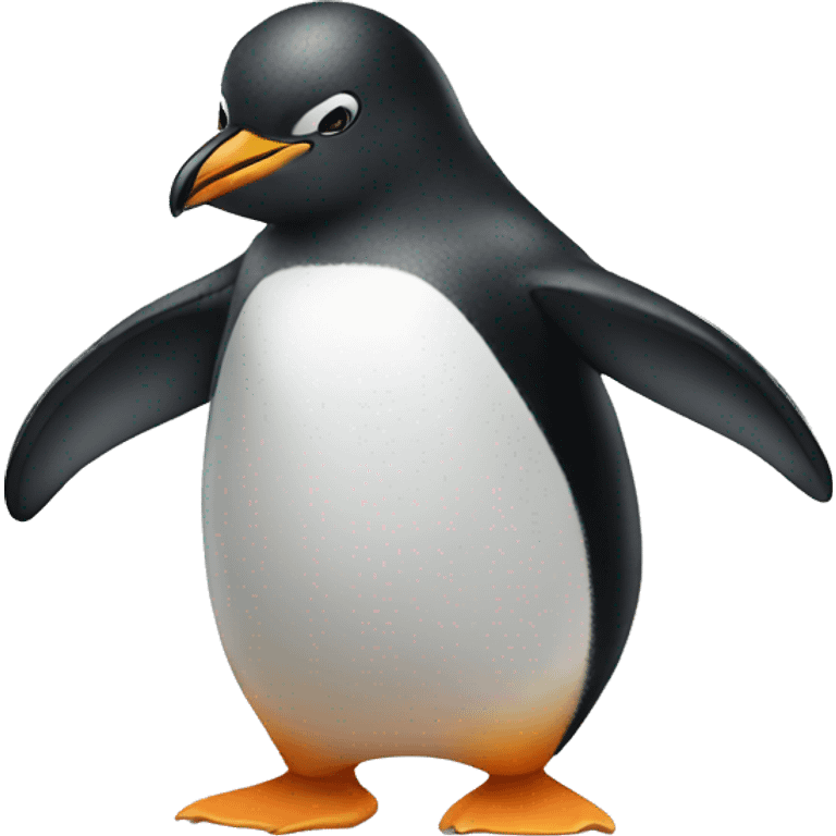 penguin flexing emoji