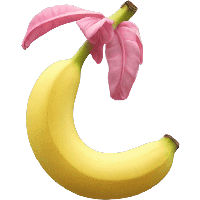 Veiny pink banana emoji