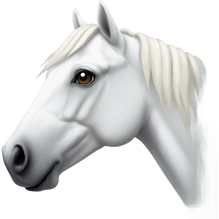 white horse  emoji