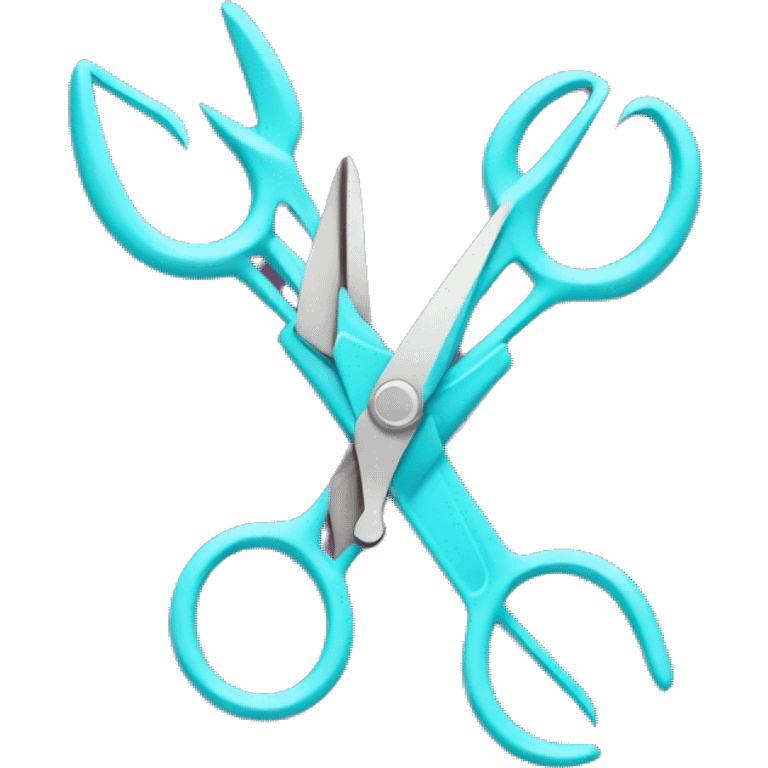 Uppercase V made out of scissors. Make it super clear it’s a V and not just scissors  emoji