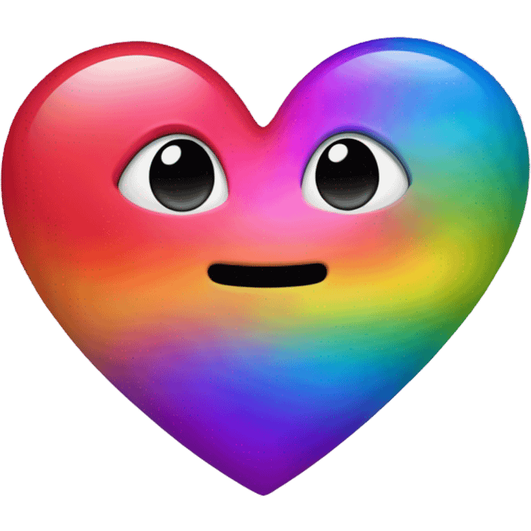 Rainbow heart  emoji