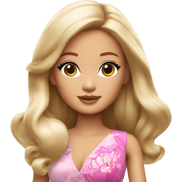 Beautiful Barbie asian emoji