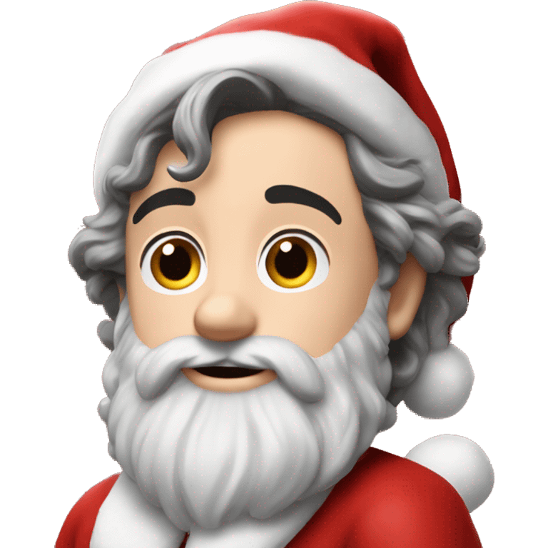 Timothée Chalamet as santa claus emoji