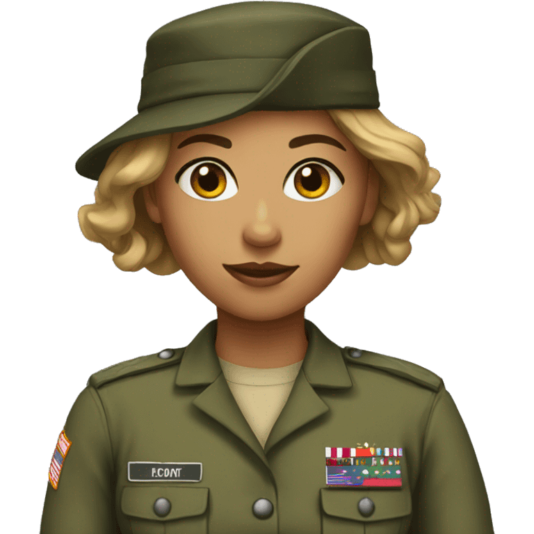 Military girl emoji