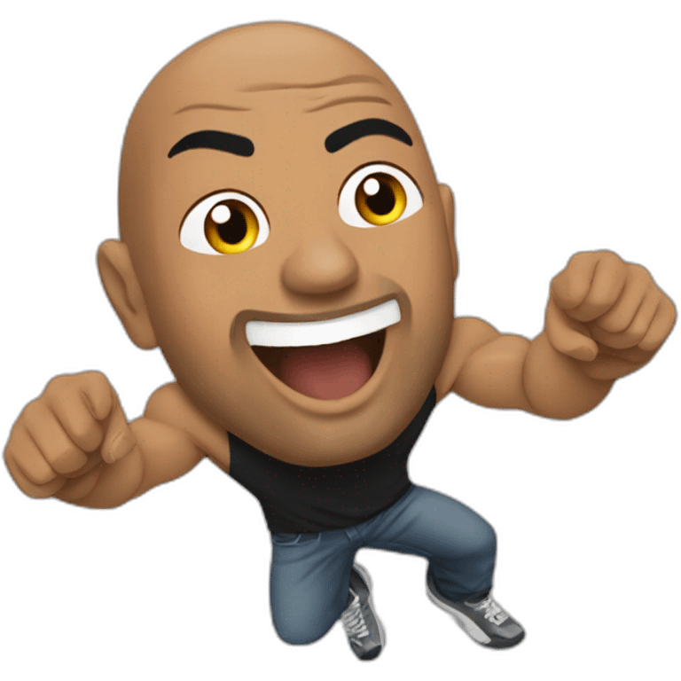 The rock qui fait un pouce en l'air emoji