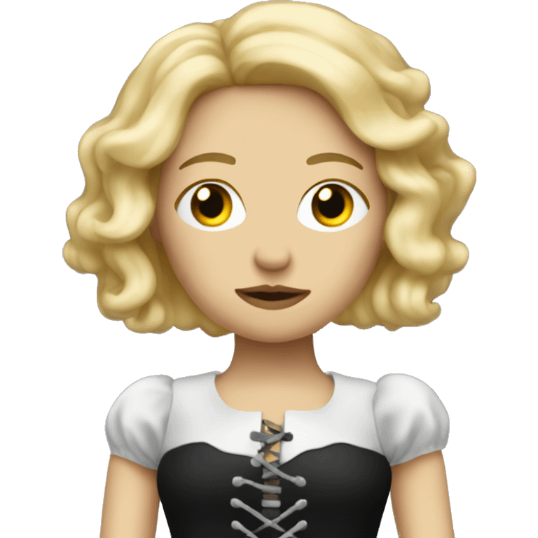 Blonde Marionette with strongs emoji