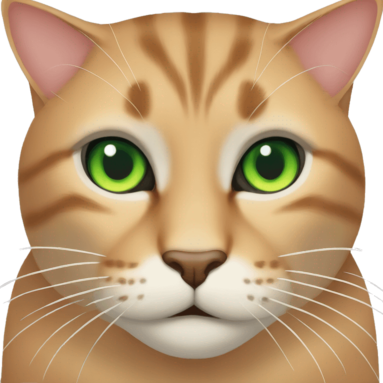  Coward Carey cat with green eye emoji