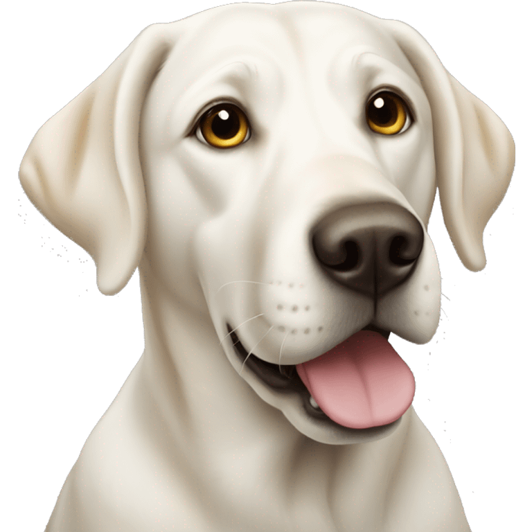 White Labrador dog  emoji