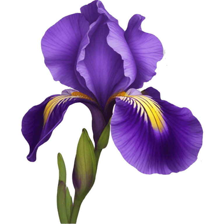 Violet iris flower emoji