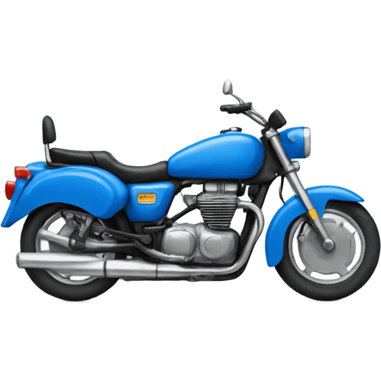 Blue motorbike emoji