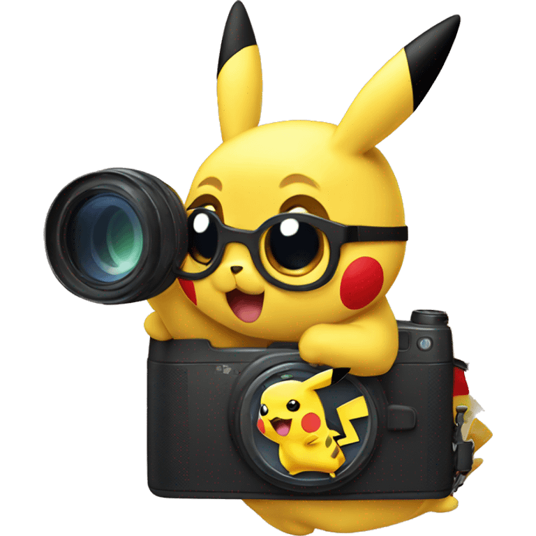 pikachu getting a photo emoji