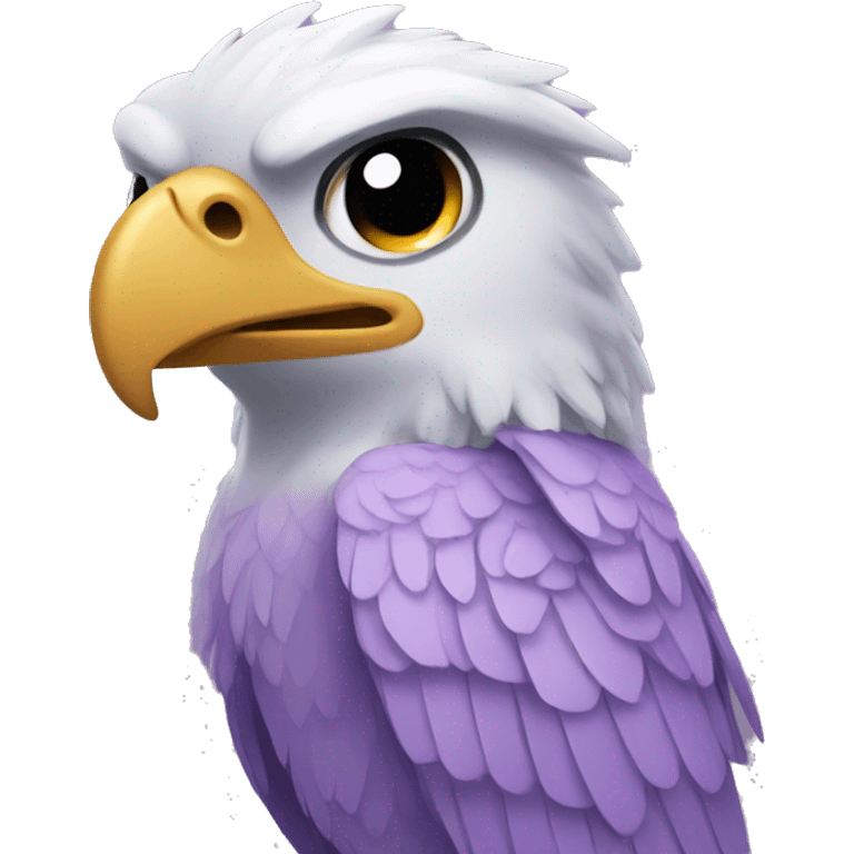 happy light purple falcon emoji