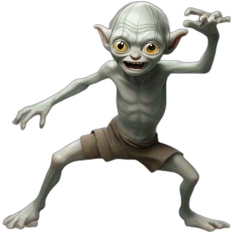 gollum dancing emoji