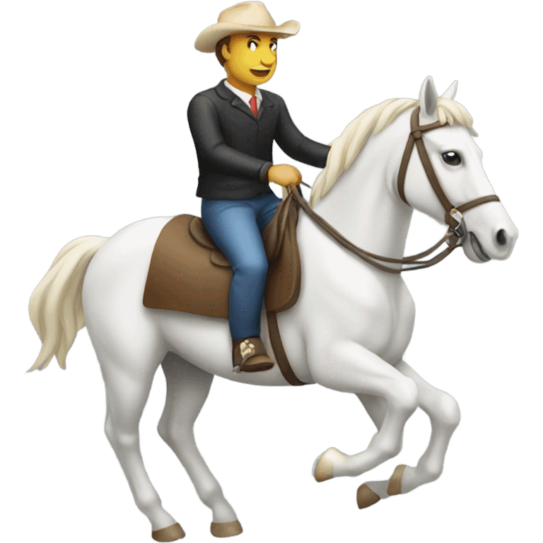 Horse riding man  emoji