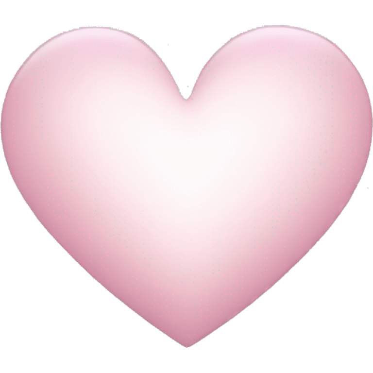 white heart with light pink emoji