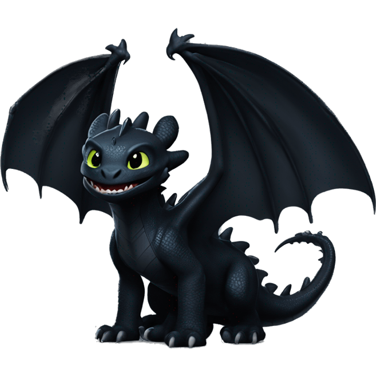 Toothless dragon night fury  emoji