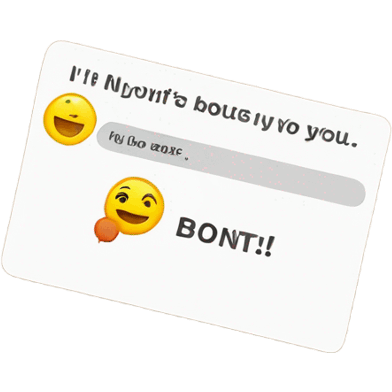 Suggestion card emoji