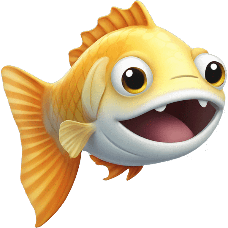 Smiling fish emoji