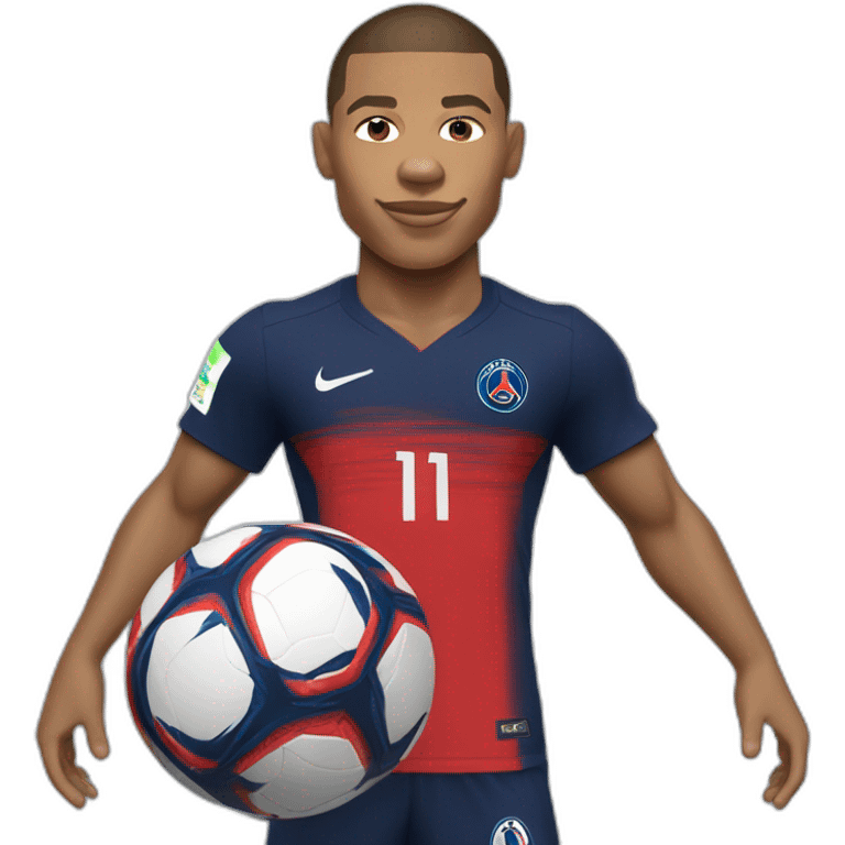 kylian mbappe, psg, buff, world cup, soccer emoji