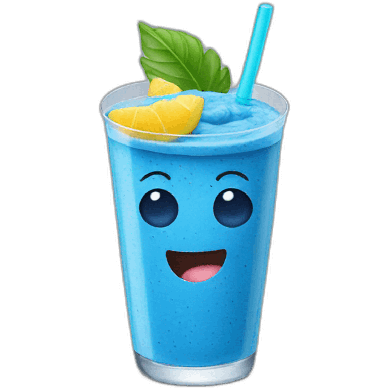 blue smoothie  emoji