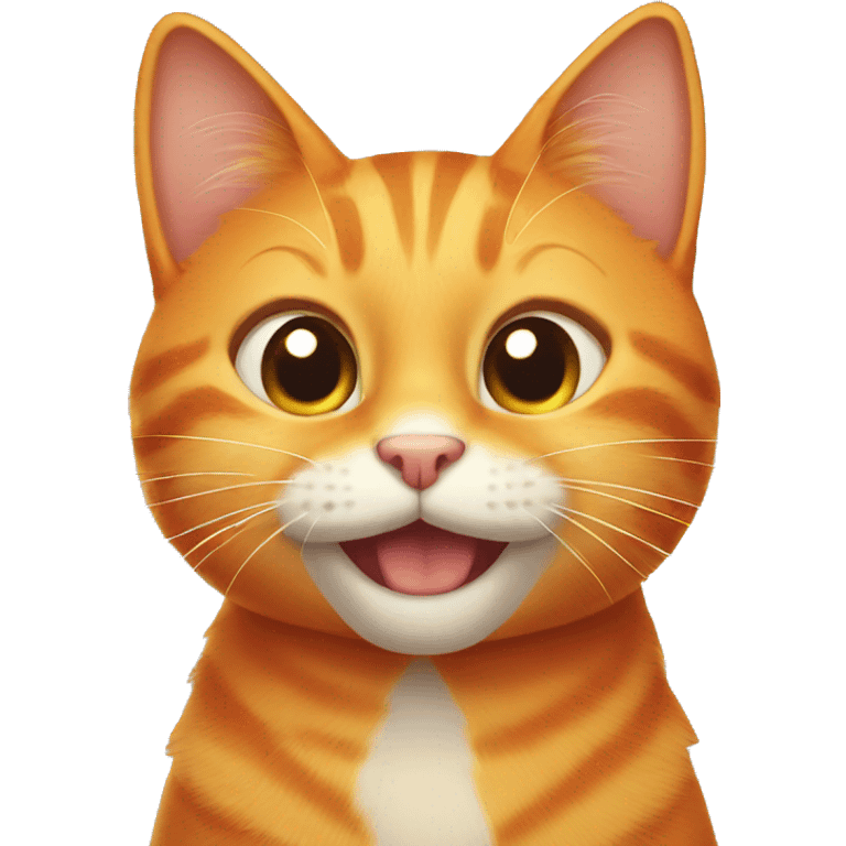 smiling orange cat emoji