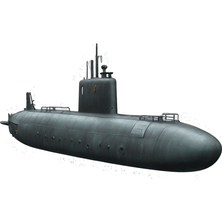 Submarine with large window, slightly weathered, profile view emoji