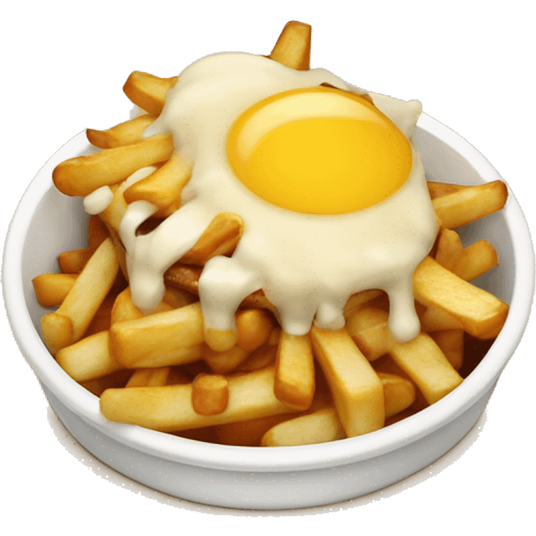 Poutine qui mange une poutine  emoji