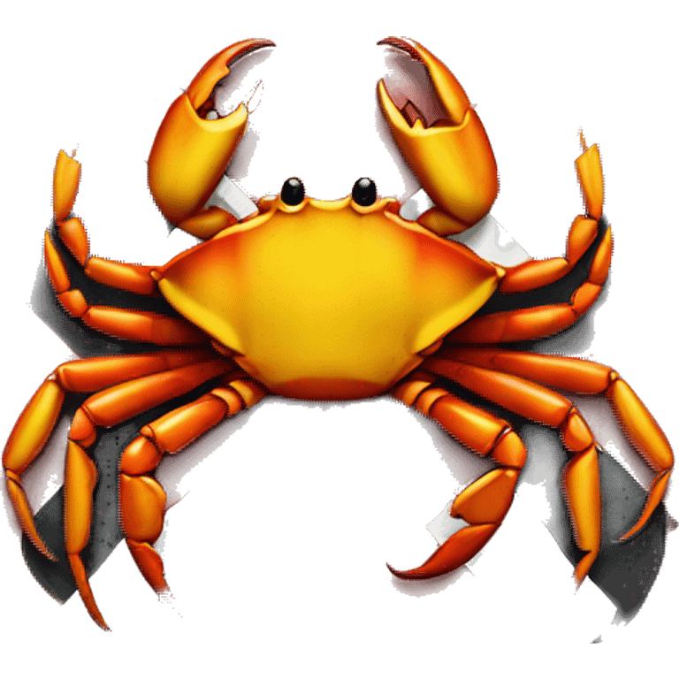 crab with Maryland flag emoji