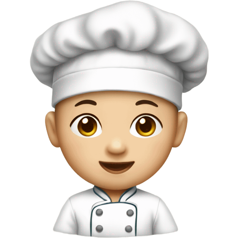 An asian Baby chef emoji