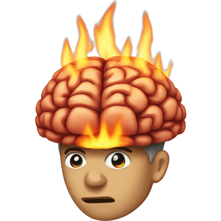 burning brain emoji