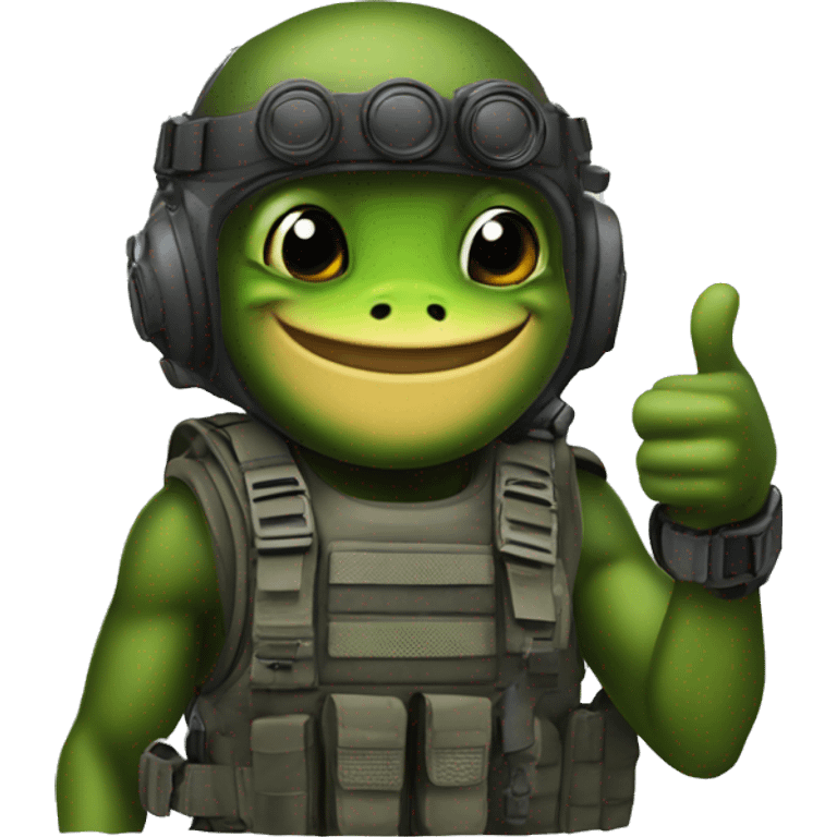 Frogman special forces thumbs up emoji