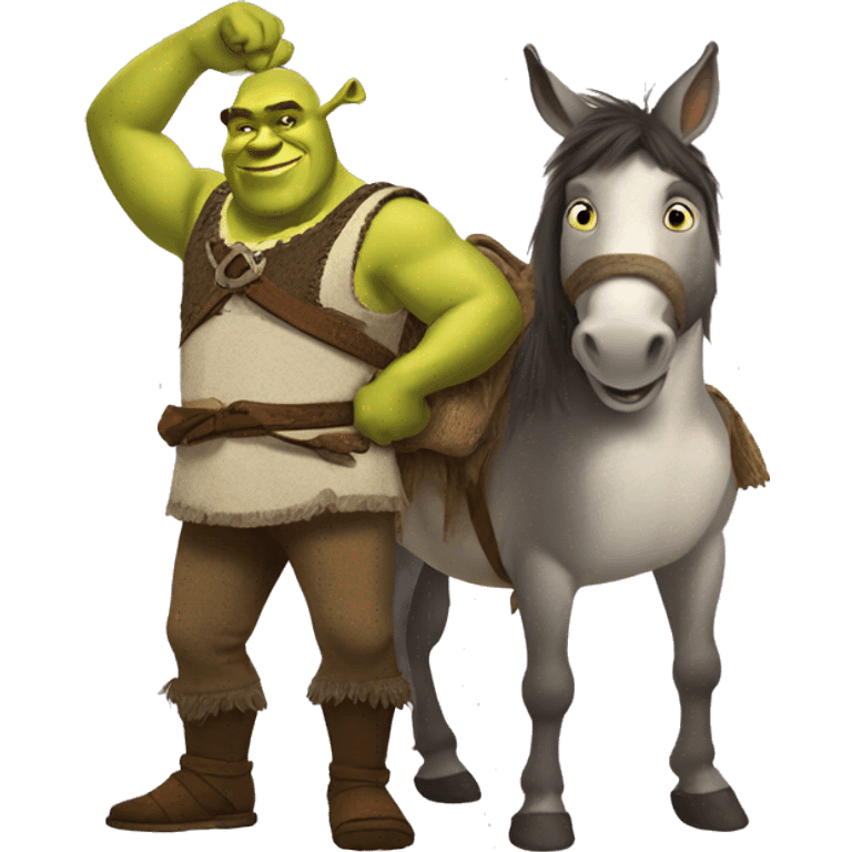 shrek & donkey emoji