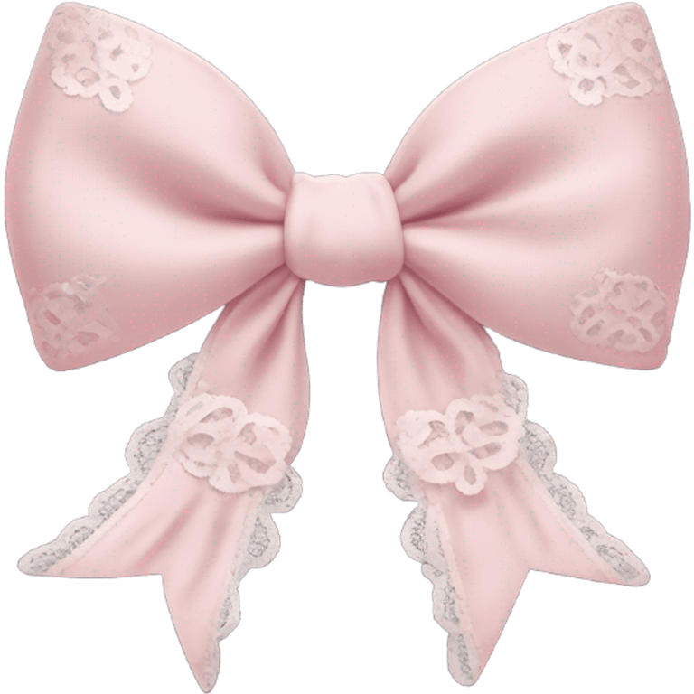 Coquette bow emoji