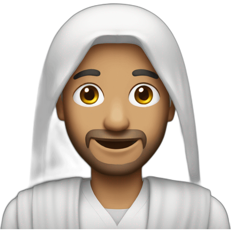 Arab with long hair emoji