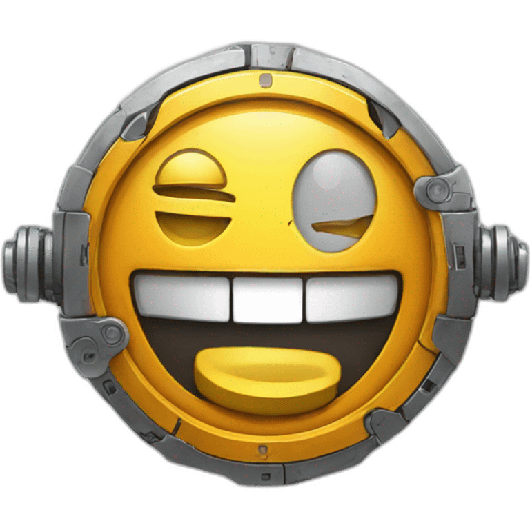 robot bitcoin smile emoji