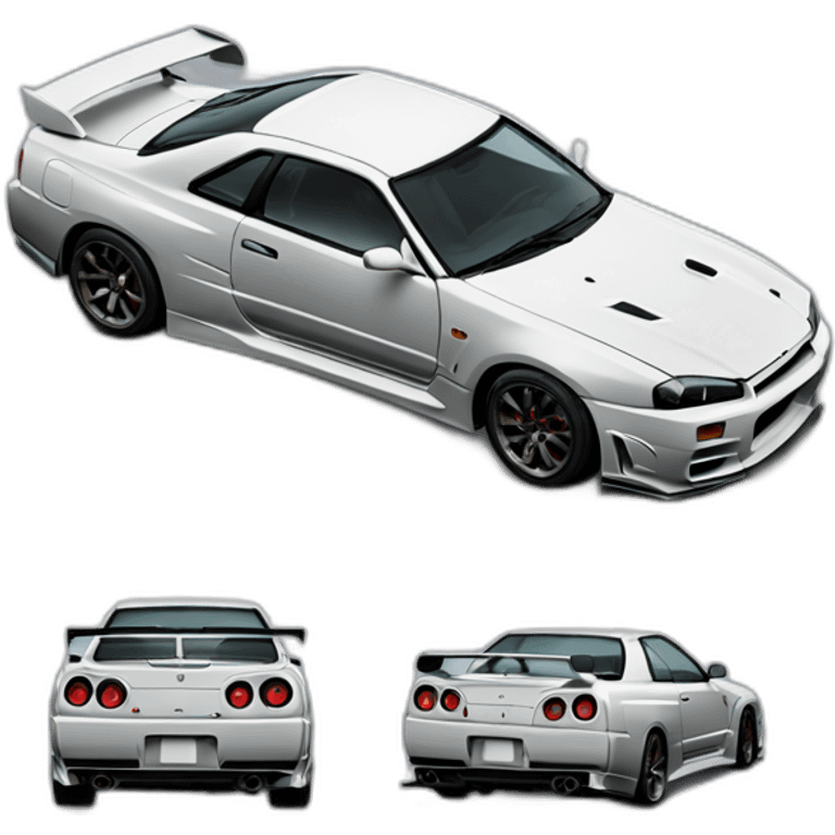 Nissan Skyline GT-R 34 emoji