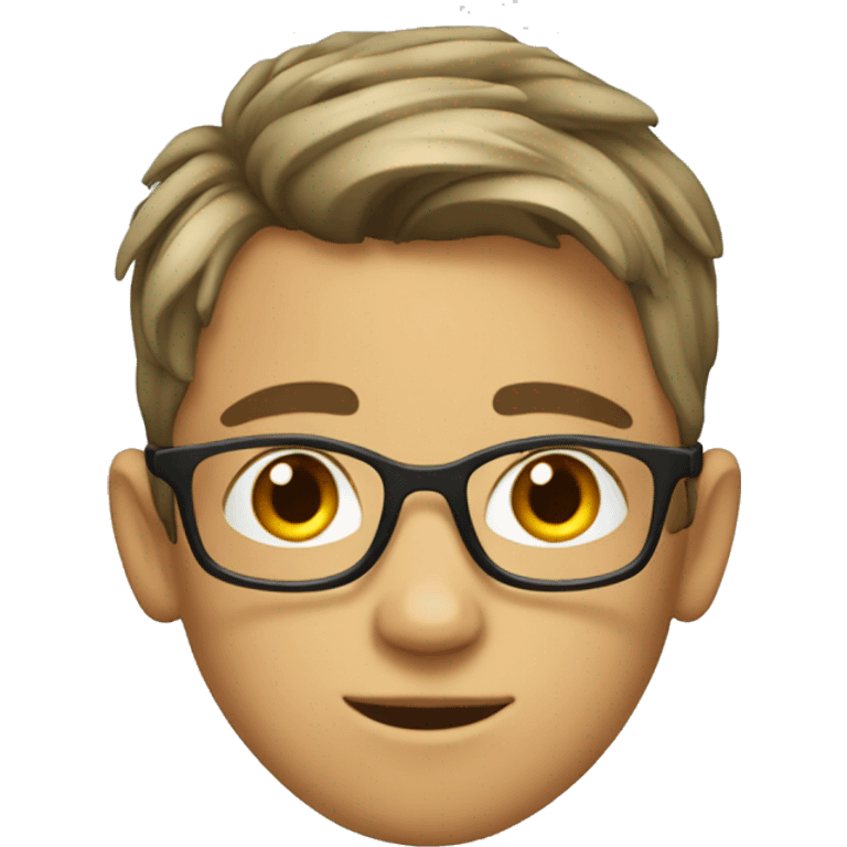 Smart teen boy emoji